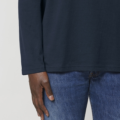 Show details for Custom Screen Printed Stanley Stella Shuffler Organic Long-sleeve Round Neck T-Shirts