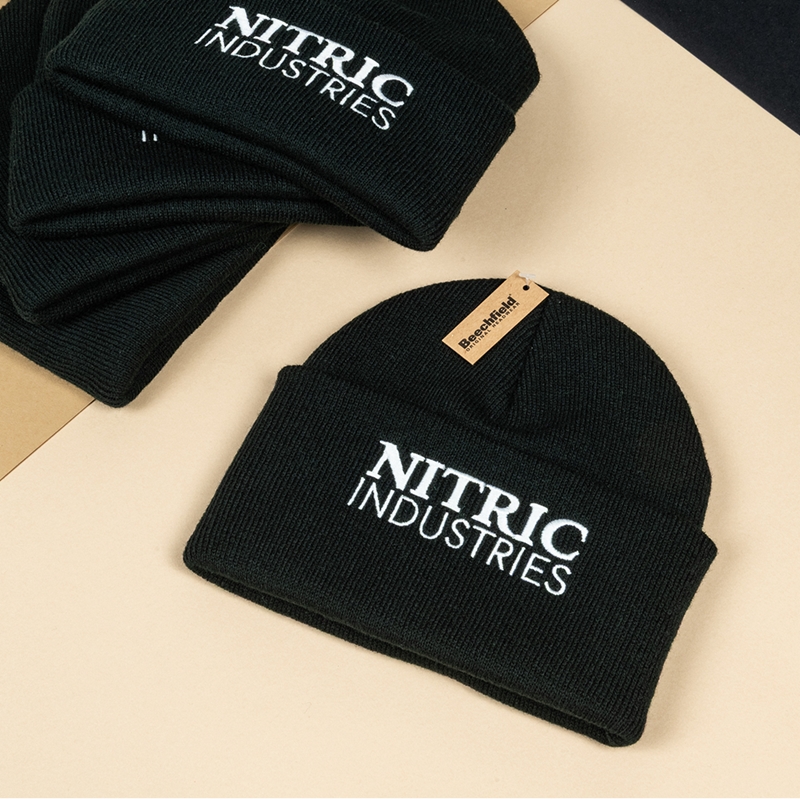 Show details for Embroidered Beechfield Knitted Beanies