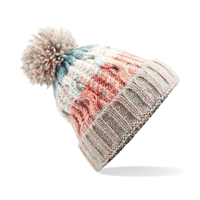 Show details for Beechfield Corkscrew Pom Pom Chunky Beanies