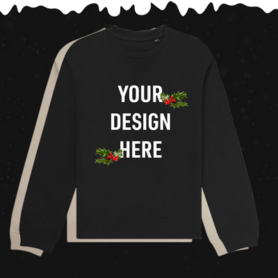 Show details for Christmas Jumper Organic Stealth Sweatshirt