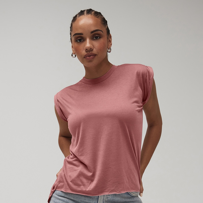 Show details for Bella & Canvas Ladies Flowy Muscle T-Shirts