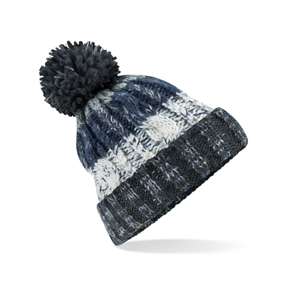 Show details for Beechfield Corkscrew Pom Pom Chunky Beanies