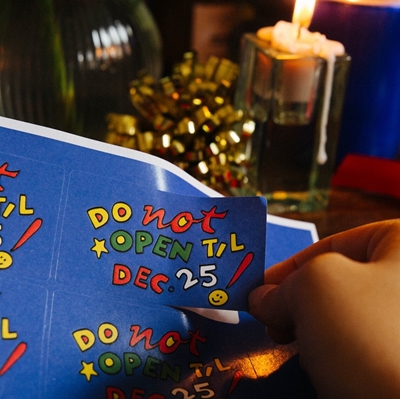 Show details for Christmas - Rectangular Pre-cut Paper Sticker Sheets