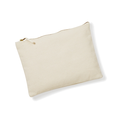 Show details for Medium Screen Printed Canvas Grab Pouch Bags