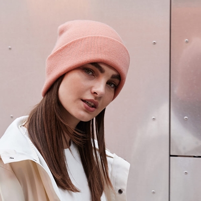 Show details for DEAL! 50 x Embroidered Beechfield Knitted Beanies