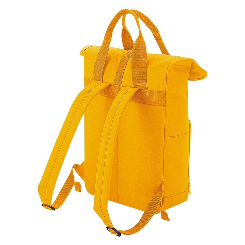 Show details for Embroidered Twin Handle Roll-Top Backpacks