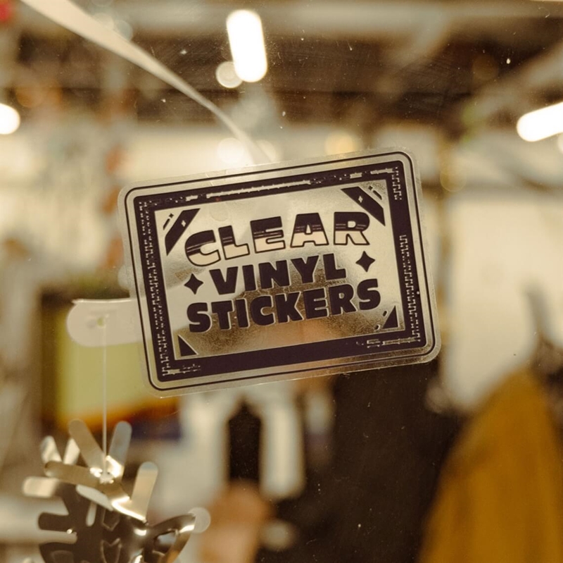 Show details for Clear Vinyl Stickers