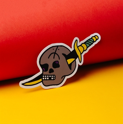 Show details for Custom Shaped Vinyl Stickers - 100mm Base