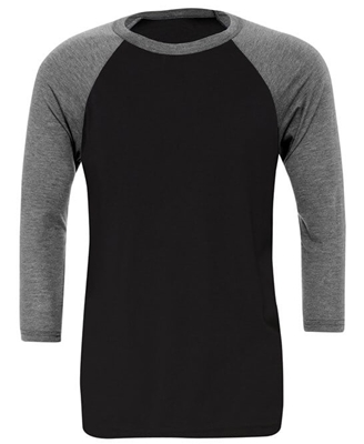 Show details for Bella & Canvas Tri-Blend Baseball T-Shirts