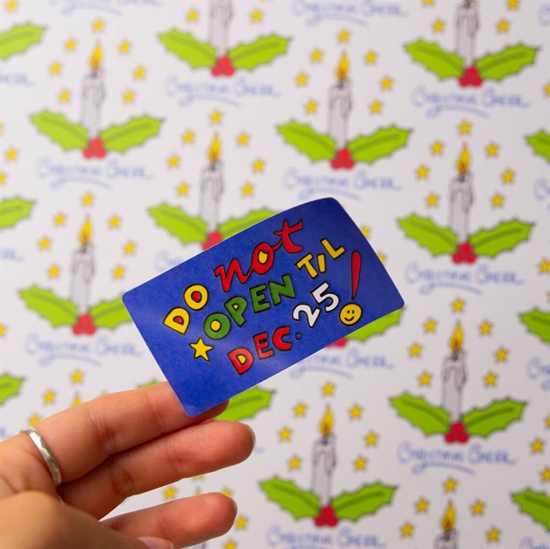 Show details for Christmas - Rectangular Pre-cut Paper Sticker Sheets