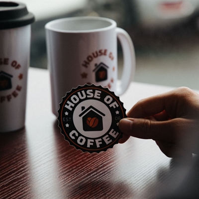 Show details for Custom Shaped Vinyl Stickers - 200mm Base