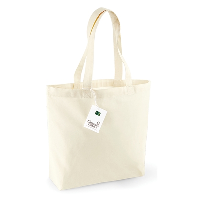 Show details for Screen Printed Organic Shopper Bags