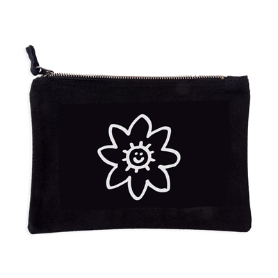 Show details for Medium Screen Printed Canvas Grab Pouch Bags