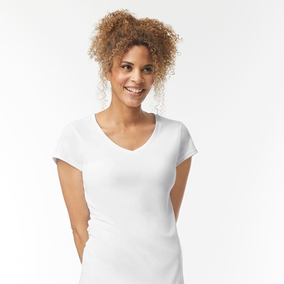 Show details for Gildan Softstyle Ladies V-Neck T-Shirts