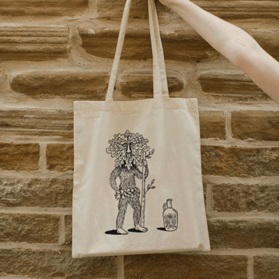 Show details for DEAL! Natural Screen Printed Tote Bags
