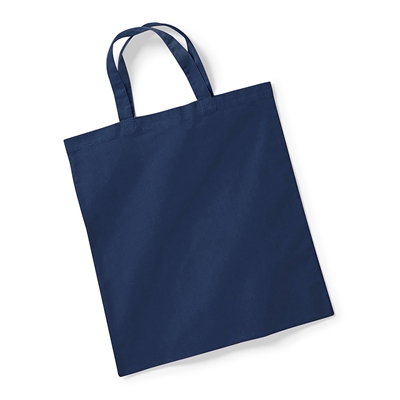 Show details for Screen Printed Short Handle Tote Bags