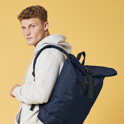 Show details for Embroidered Recycled Roll-top Backpacks ♻️