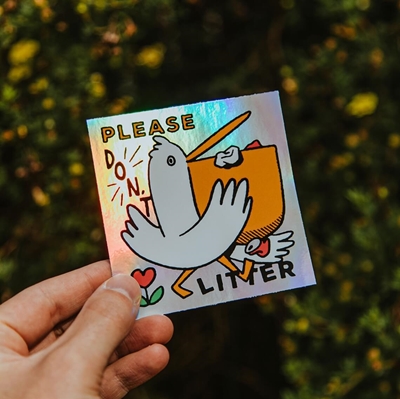 Show details for Holographic Rainbow Vinyl Stickers