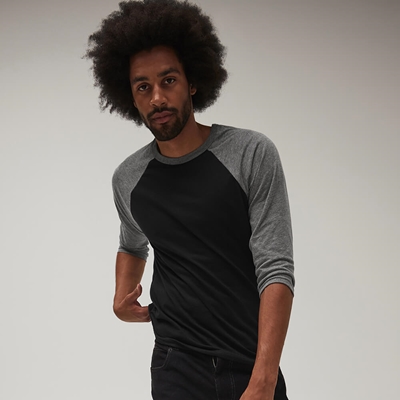 Show details for Bella & Canvas Tri-Blend Baseball T-Shirts