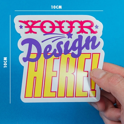 Show details for DEAL! 250 x 10cm Custom Shaped Vinyl Stickers