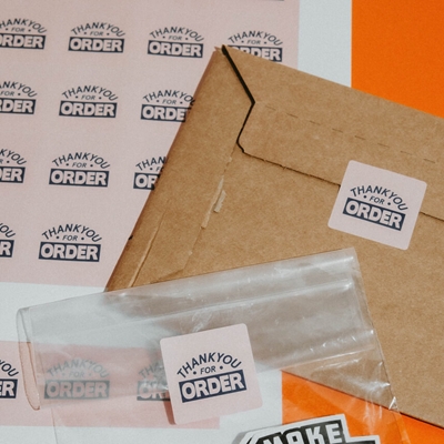 Show details for Square Pre-cut Paper Sticker Sheets