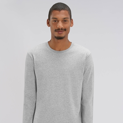 Show details for Custom Screen Printed Stanley Stella Shuffler Organic Long-sleeve Round Neck T-Shirts