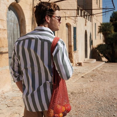 Show details for Embroidered Organic Cotton Mesh Grocery Bags