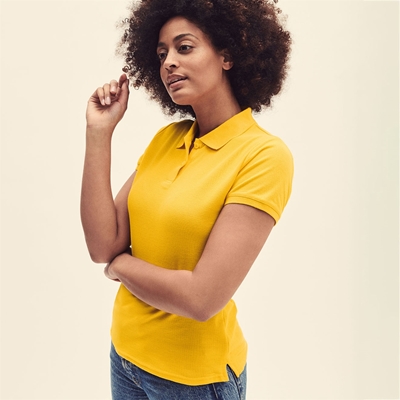 Show details for Fruit of the Loom Lady-Fit Premium Polo Shirts