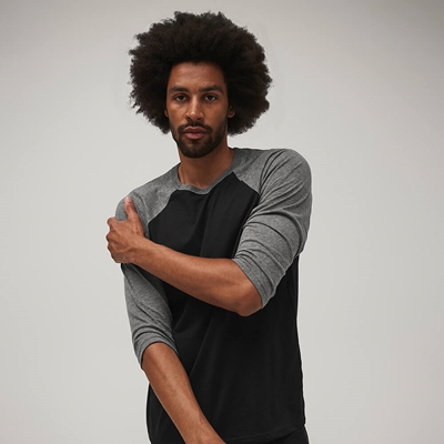 Show details for Bella & Canvas Tri-Blend Baseball T-Shirts