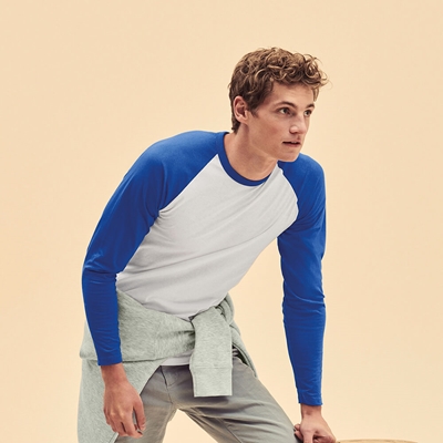 Show details for Fruit of the Loom Long-sleeve Baseball T-Shirts