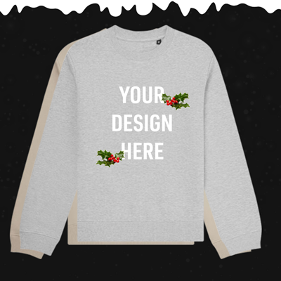 Show details for Christmas Jumper Organic Stealth Sweatshirt