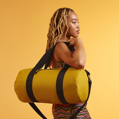 Show details for Embroidered Recycled Barrel Bag ♻️