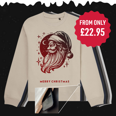 Show details for Christmas Jumper Organic Stealth Sweatshirt