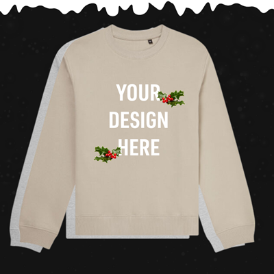 Show details for Christmas Jumper Organic Stealth Sweatshirt