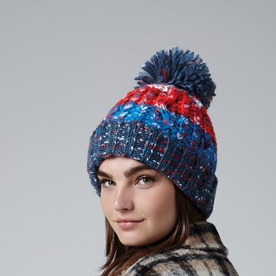 Show details for Beechfield Corkscrew Pom Pom Chunky Beanies