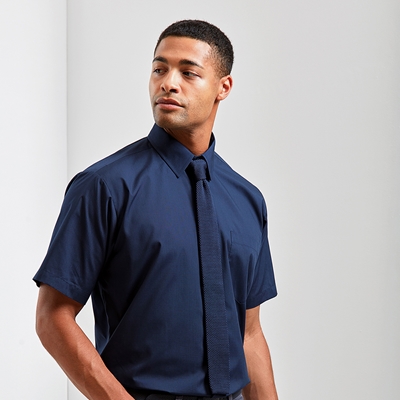 Show details for Premier Short-sleeved Men's Poplin Shirt