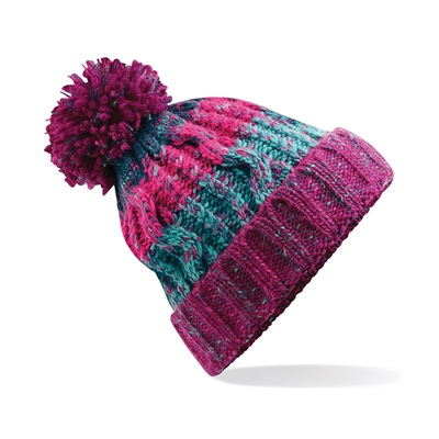 Show details for Beechfield Corkscrew Pom Pom Chunky Beanies