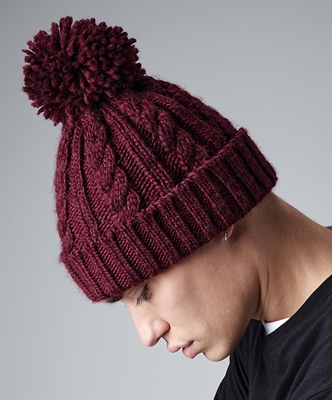 Show details for Beechfield Cable Knit Melange Beanies