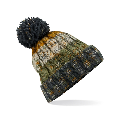 Show details for Beechfield Corkscrew Pom Pom Chunky Beanies