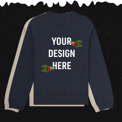 Show details for Christmas Jumper Organic Stealth Sweatshirt