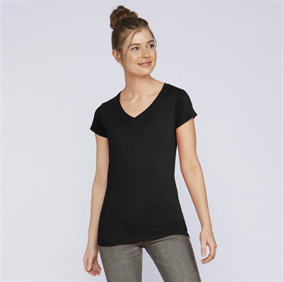 Show details for Gildan Softstyle Ladies V-Neck T-Shirts