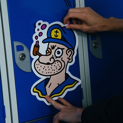 Show details for Custom Shaped Vinyl Stickers - 100mm Base