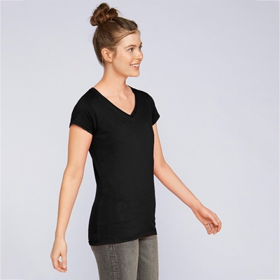 Show details for Gildan Softstyle Ladies V-Neck T-Shirts