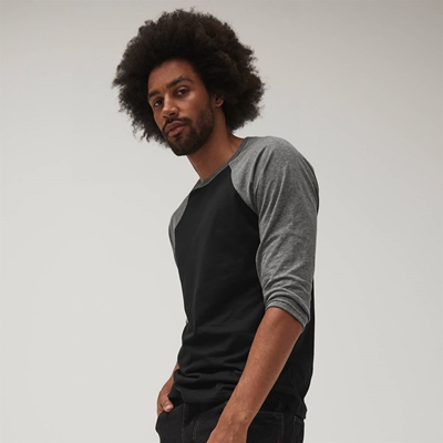 Show details for Bella & Canvas Tri-Blend Baseball T-Shirts