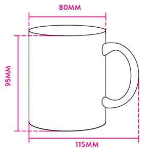 Diagram of mug sizing